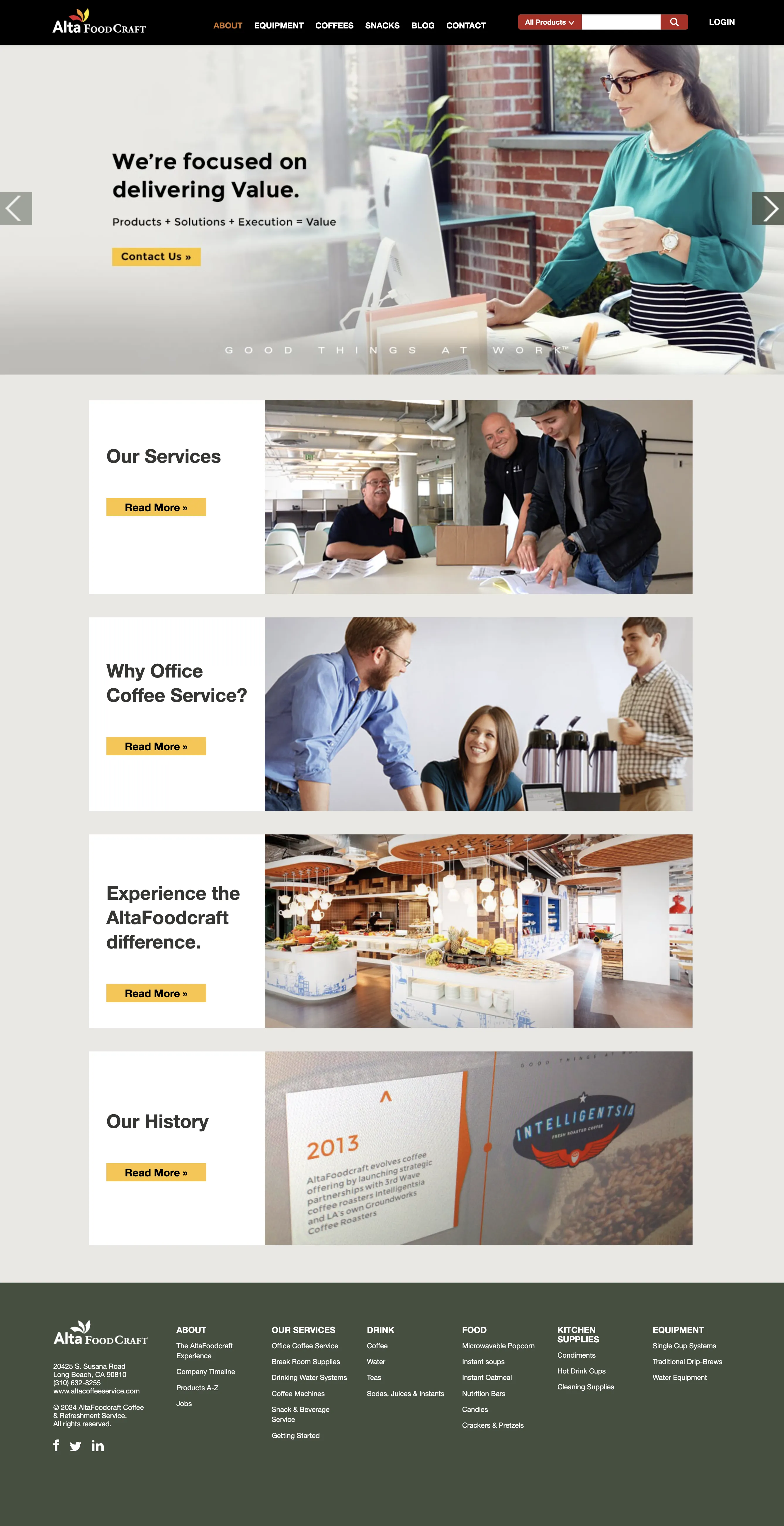 Alta Foodcraft - Portfolio example