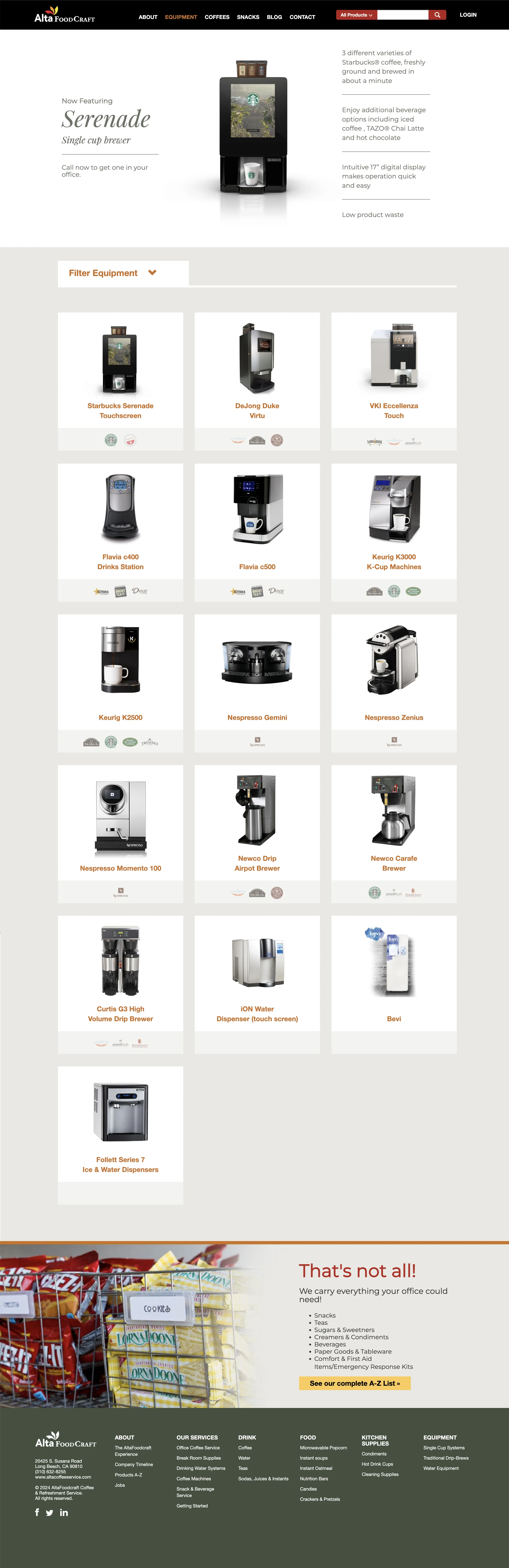 Alta Foodcraft - Portfolio example