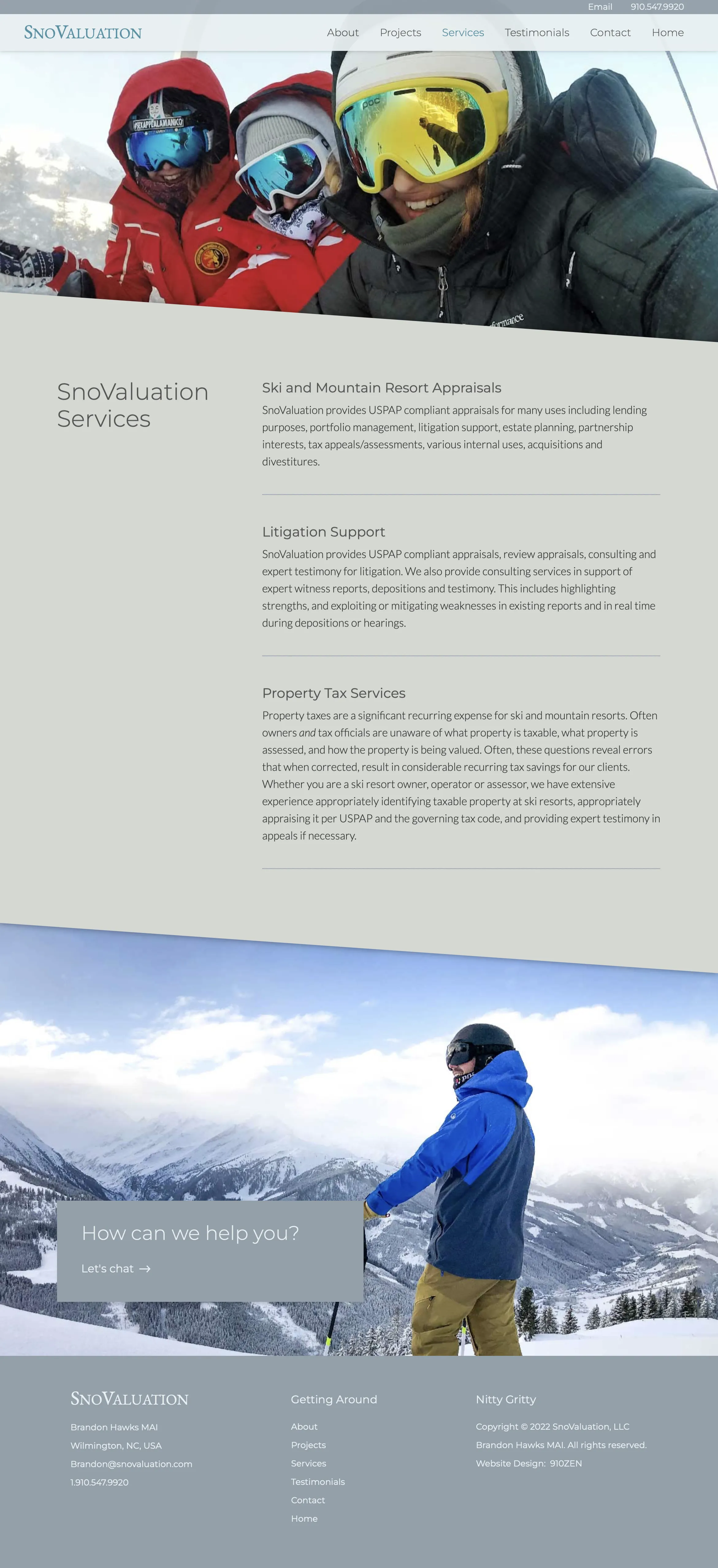 SnoValuation Website Screenshot 05